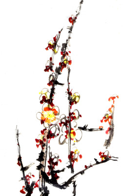 Ngan Siu Mui Art School, Chinese painting lesson, Four gentlemen, Montreal, Quebec